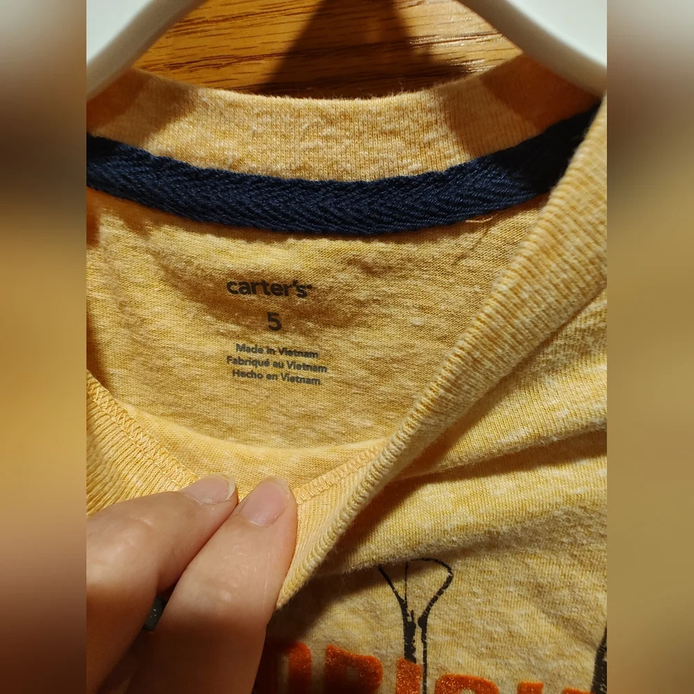 New Carter's Yellow/Orange/Brown Graphic Tee